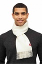 Écharpe d'alpaga UNI en 100% bébé alpaga (30*180 cm) - Ecru