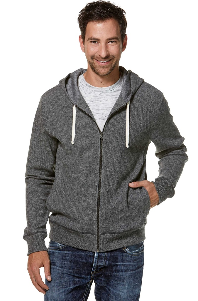 HOODY à capuche en coton Pima et alpaga royal