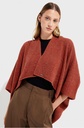 Poncho in alpagawol TINAJA in 100% baby alpaca - Secoya - KUNA