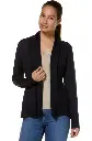 Cardigan en alpaga PENELOPE en 100% bébé alpaga- Noir