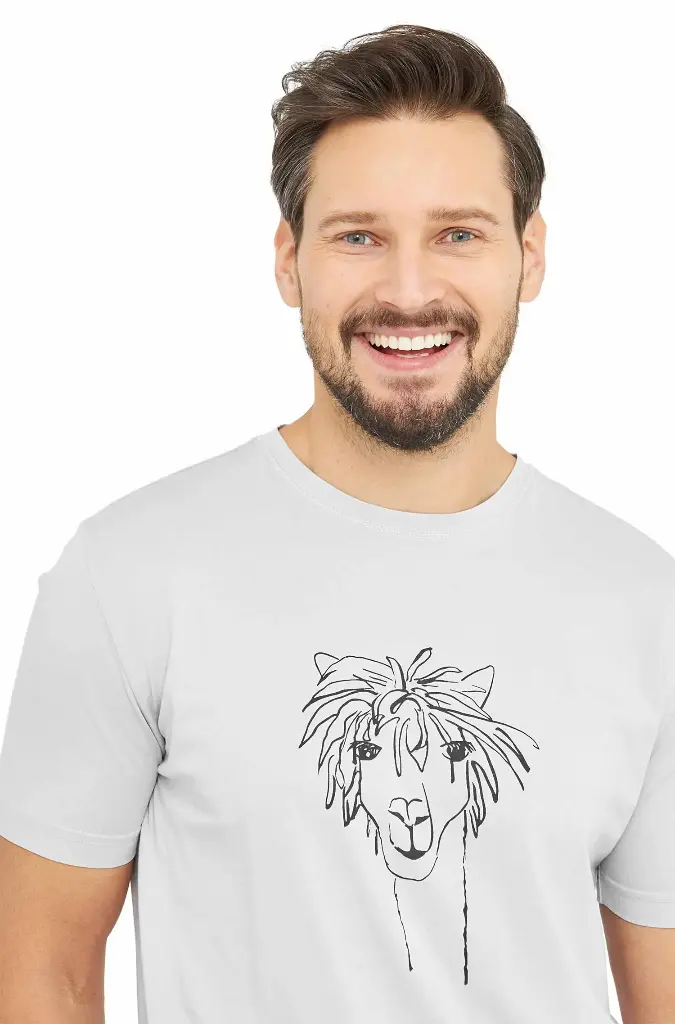 T-shirt RASSI voor heren in 100% biologische Pima-katoen