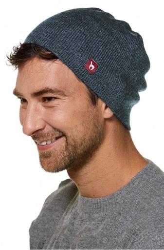 Omkeerbare muts Bleu 100% baby alpaca - APU KUNTUR