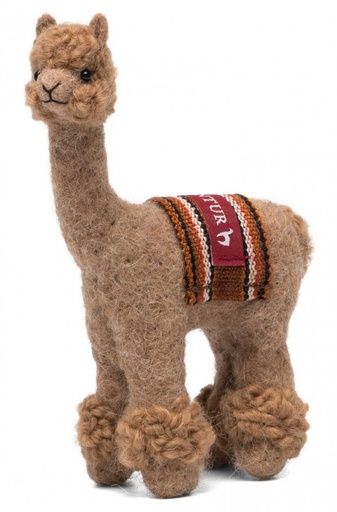 Peluche en alpaga PUKI - Brun - APU KUNTUR
