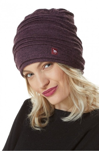 Alpacamuts CAMINOS van 100% babyalpaca – Aubergine – APU KUNTUR