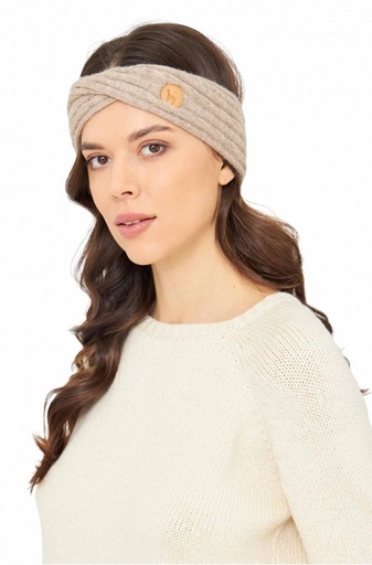 Hoofdband in alpacawol SUAVE Twist 100% baby alpaca- Sable - APU KUNTUR