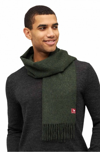 SJAAL IN alpacwol UNI 100% baby alpaca (30*180 cm) - dennengroen - APU KUNTUR