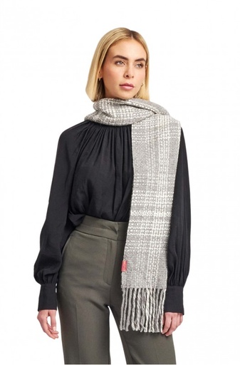 Sjaal in alpacawol WEED in baby alpaca & wol - gris - KUNA
