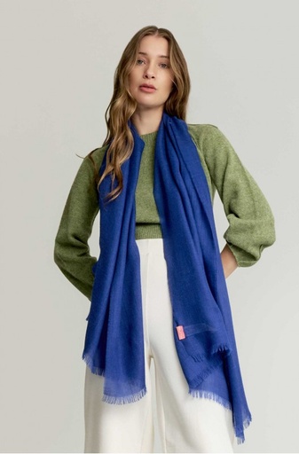Geweven sjaal  in alpacawol AMARETO 100% baby alpaca - Azul - KUNA