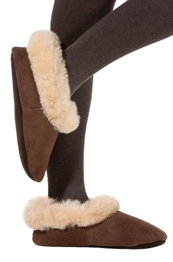 100% schapenwol pantoffels met alpaca bont  - APU KUNTUR