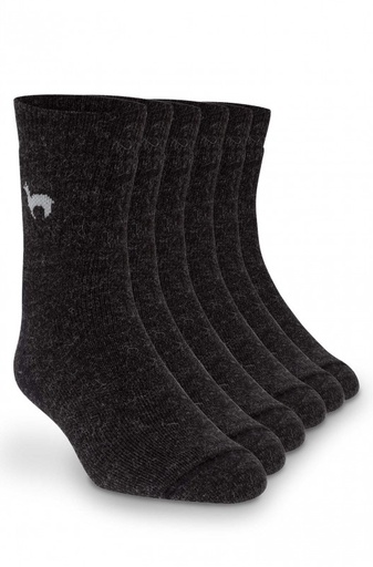 Chaussettes en alpaga TREKKING,mélange d'alpaga et de laine - Anthracite - APU KUNTUR