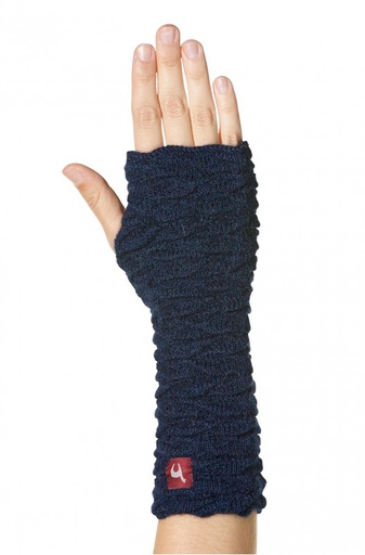 Polsverwarmer in alpacawol BIESEN in 100% baby alpaca-Blauw -  APU KUNTUR